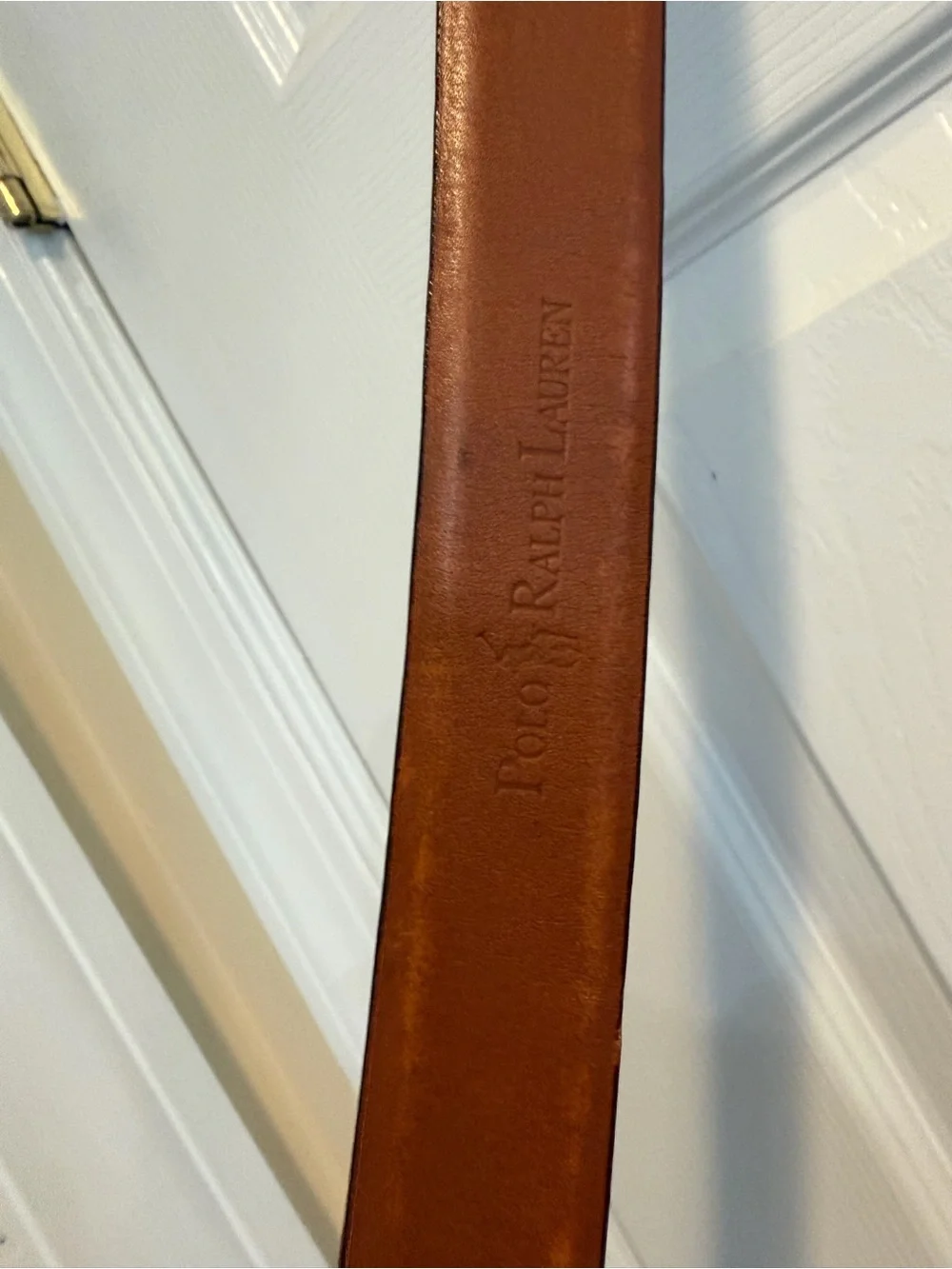 Polo Ralph Lauren Men Brown Leather Belt 34